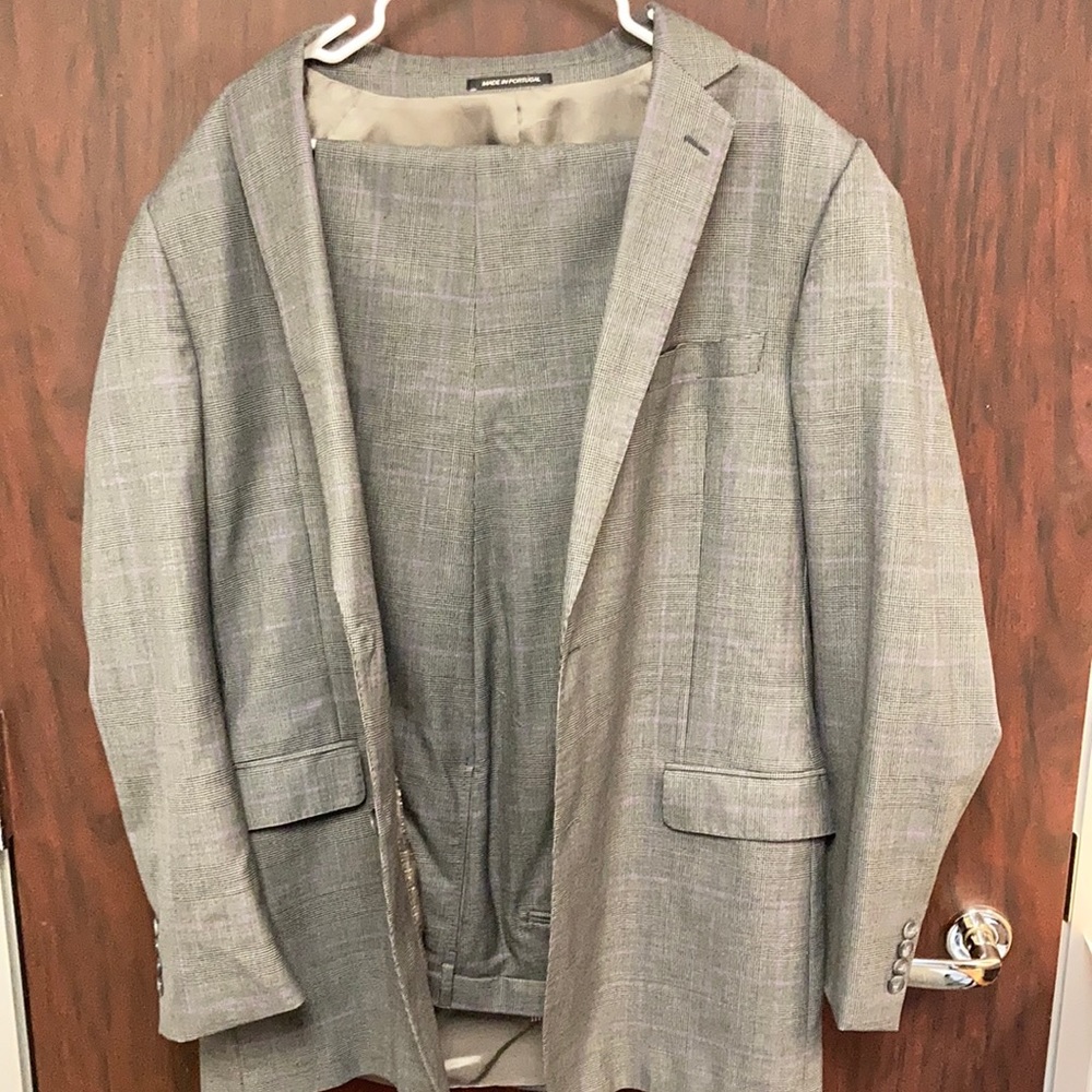 J.Hilburn grey & purple suit
